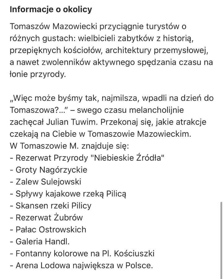 Europa22 Superior Leilighet Tomaszów Mazowiecki Eksteriør bilde